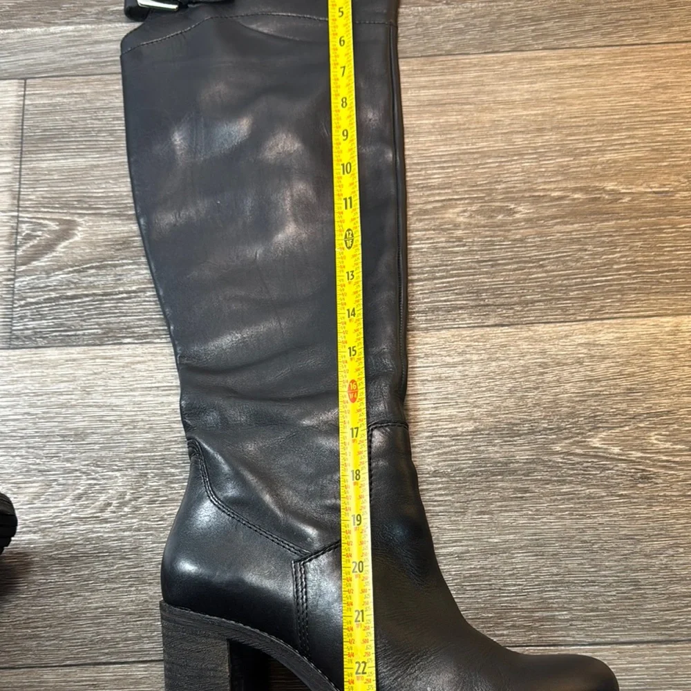 Donald J Pliner Black Leather Knee-High Boots woman’s 9:5 (s22)